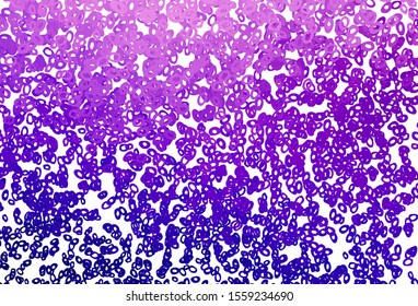 Light Purple vector background with bubbles. Abstract illustration with colored bubbles in nature style. Design for business adverts.