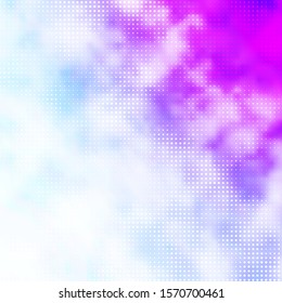 Light Purple vector background with bubbles. Glitter abstract illustration with colorful drops. Pattern for business ads.