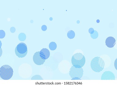 Light Purple vector background with bubbles. Beautiful colored illustration with blurred circles in nature style. Pattern for ads, leaflets.