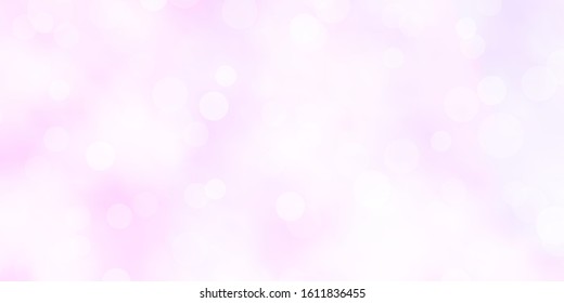Light Purple vector background with bubbles. Abstract colorful disks on simple gradient background. Design for posters, banners.