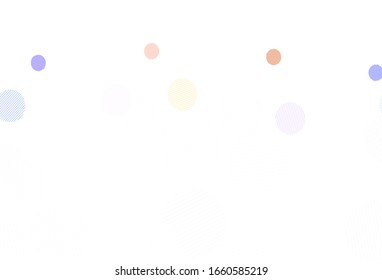 Light Purple vector background with bubbles. Abstract illustration with colored bubbles in nature style. Pattern for futuristic ad, booklets.