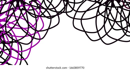 Light Purple vector background with bubbles. Colorful illustration with gradient dots in nature style. New template for a brand book.