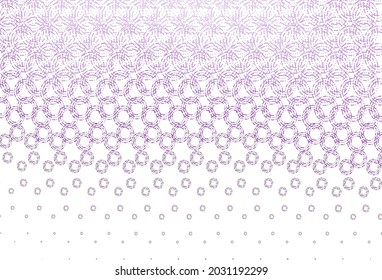 Light purple vector background with bubbles. Glitter abstract illustration with blurred drops of rain. Design for business adverts.