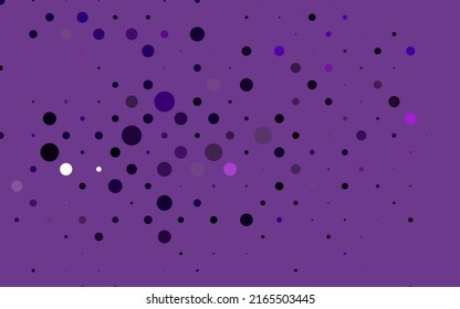 Light Purple vector background with bubbles. Modern abstract illustration with colorful water drops. Pattern for ads, leaflets.
