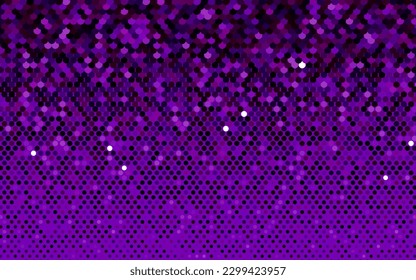 Light Purple vector background with bubbles. Glitter abstract illustration with blurred drops of rain. Template for your brand book.