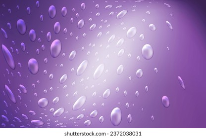 Light Purple vector background with bubbles. Abstract illustration with colored bubbles in nature style. Beautiful design for your business natural advert.