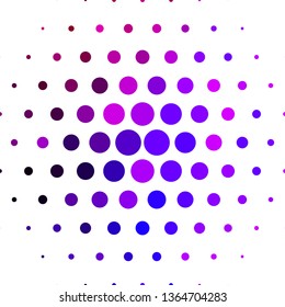 Light Purple vector background with circles. Modern abstract illustration with colorful circle shapes. New template for your brand book.