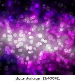 Light Purple vector background with circles. Abstract illustration with colorful spots in nature style. Pattern for business ads.