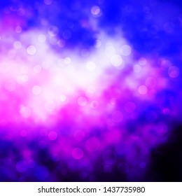 Light Purple vector background with circles. Illustration with set of shining colorful abstract spheres. Pattern for booklets, leaflets.