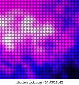 Light Purple vector background with circles. Colorful illustration with gradient dots in nature style. Pattern for websites, landing pages.