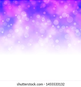 Light Purple vector background with circles. Colorful illustration with gradient dots in nature style. Design for posters, banners.