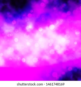 Light Purple vector background with circles. Abstract decorative design in gradient style with bubbles. Pattern for business ads.