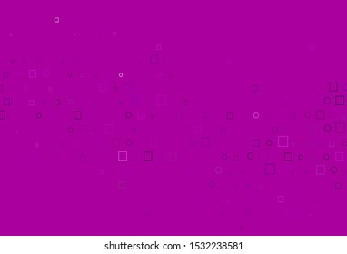 Light Purple vector background with circles, rectangles. Abstract backdrop with colorful circles, rectangles. Template for your brand book.