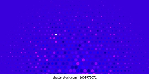 Light Purple vector background with circles. Modern abstract illustration with colorful circle shapes. Design for your commercials.