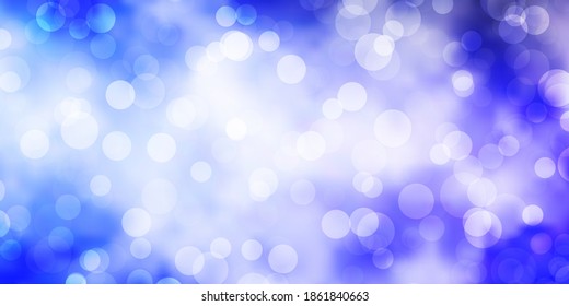 Light Purple vector background with circles. Modern abstract illustration with colorful circle shapes. Design for posters, banners.