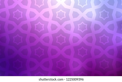 Light Purple vector background with colored stars. Decorative illustration with stars on abstract template. Smart design for your business advert.