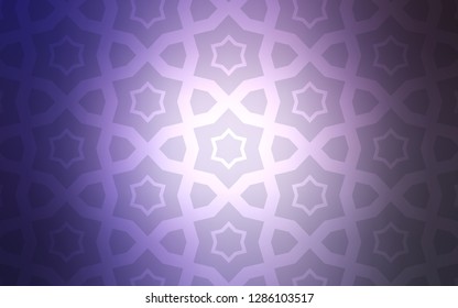 Light Purple vector background with colored stars. Decorative illustration with stars on abstract template. Smart design for your business advert.