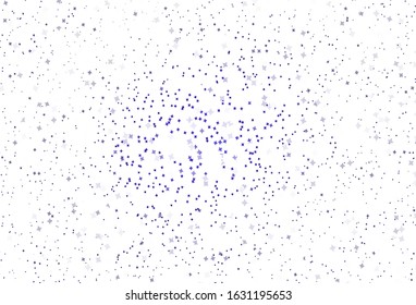 Light Purple vector background with colored stars. Stars on blurred abstract background with gradient. Pattern for astrology websites.