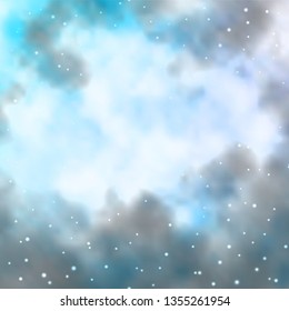 Light Purple vector background with colorful stars. Shining colorful illustration with small and big stars. Pattern for new year ad, booklets.