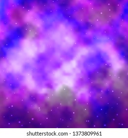 Light Purple vector background with colorful stars. Blur decorative design in simple style with stars. Pattern for wrapping gifts.