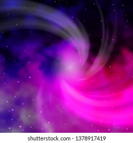 Light Purple vector background with colorful stars. Blur decorative design in simple style with stars. Pattern for wrapping gifts.