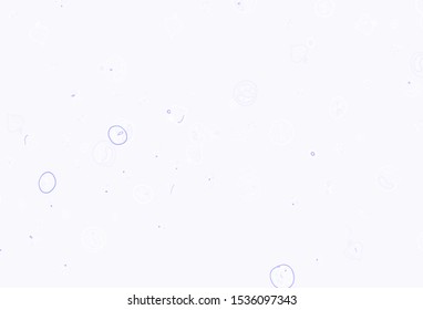 Light Purple vector background with cuisine gourmet. Abstract background with colorful Fast Food illustrations. Design for ad, poster, banner of cafes or restaurants.