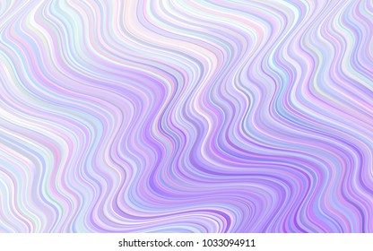 Light Purple vector background with curved circles. An elegant bright illustration with gradient. A completely new template for your business design.