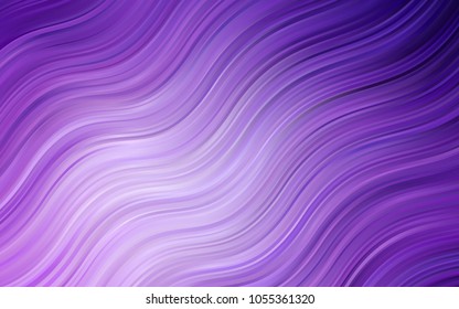 Light Purple vector background with curved circles. An elegant bright illustration with gradient. New composition for your brand book.