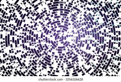 Light Purple vector background with curved circles. A vague circumflex abstract illustration with gradient. The template for cell phone backgrounds.