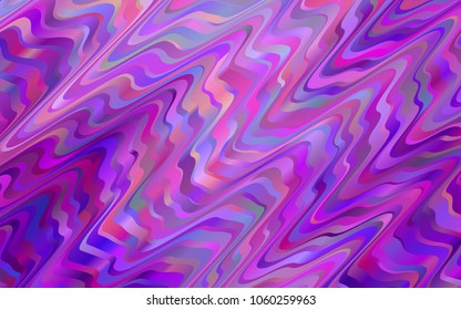 Light Purple vector background with curved circles. Geometric illustration in marble style with gradient.  The template for cell phone backgrounds.