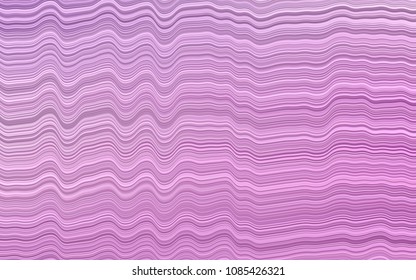 Light Purple vector background with curved circles. Shining crooked illustration in marble style. A completely new template for your business design.
