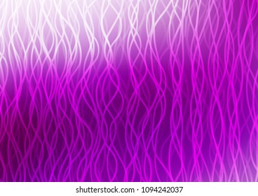 Light Purple vector background with curved circles. Blurred geometric sample with gradient bubbles.  Pattern for your business design.