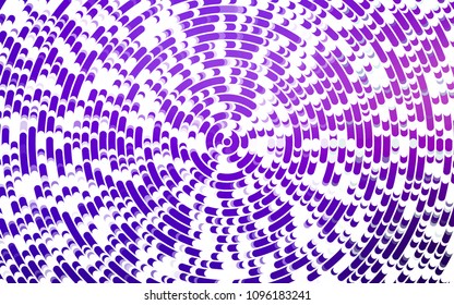 Light Purple vector background with curved circles. Colorful abstract illustration with gradient lines. Marble design for your web site.