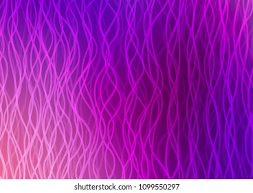 Light Purple vector background with curved circles. Shining crooked illustration in marble style. The elegant pattern for brand book.