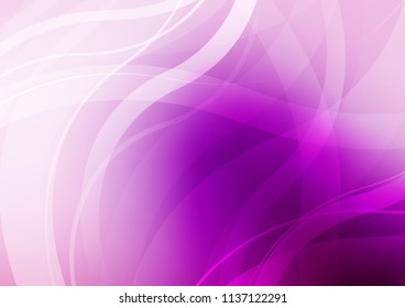 Light Purple vector background with curved circles. Creative geometric illustration in marble style with gradient. Marble design for your web site.