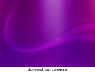 Light Purple vector background with curved circles. Creative geometric illustration in marble style with gradient. Textured wave pattern for backgrounds.