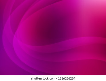 Light Purple vector background with curved circles. An elegant bright illustration with gradient. A completely new template for your business design.