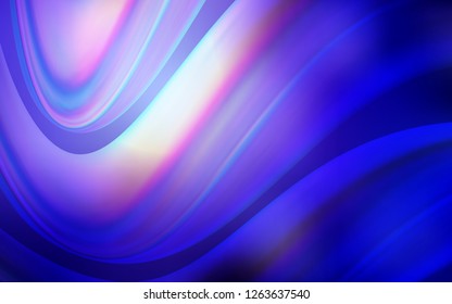 Light Purple vector background with curved circles. Colorful abstract illustration with gradient lines. Pattern for your business design.