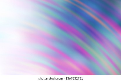 Light Purple vector background with curved lines. An elegant bright illustration with gradient. Colorful wave pattern for your design.