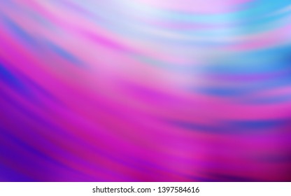 Light Purple vector background with curved lines. Shining colorful illustration in simple style. A completely new design for your business.