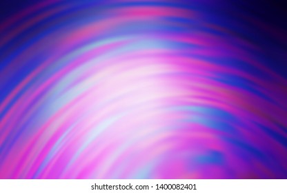 Light Purple vector background with curved lines. Modern gradient abstract illustration with bandy lines. Pattern for your business design.