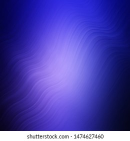 Light Purple vector background with curved lines. Bright sample with colorful bent lines, shapes. Design for your business promotion.