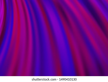 Light Purple vector background with curved circles. Geometric illustration in marble style with gradient.  Textured wave pattern for backgrounds.