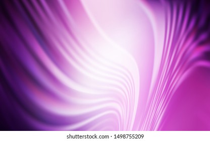 Light Purple vector background with curved lines. A circumflex abstract illustration with gradient. A new texture for your  ad, booklets, leaflets.