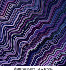 Light Purple vector background with curved lines. Colorful illustration in simple style with gradient. The best colorful design for your business.