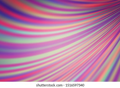 Light Purple vector background with curved circles. Shining illustration, which consist of blurred lines, circles. A completely new marble design for your business.