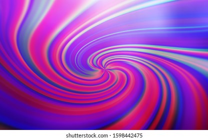 Light Purple vector background with curved lines. Glitter abstract illustration with wry lines. Abstract style for your business design.