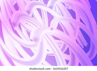 Light Purple vector background with curved lines. Shining colorful illustration in simple style. Brand new design for your ads, poster, banner.