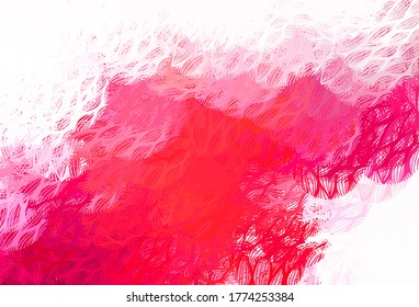 Fondo vectorial púrpura claro con líneas curvas. Ilustración abstracta brillante con líneas irónicas. Textos para folletos, folletos.