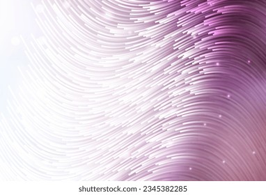 Fondo vectorial púrpura claro con líneas curvas. Ilustración colorida completamente nueva en estilo curvo. Una muestra de sus ideas.